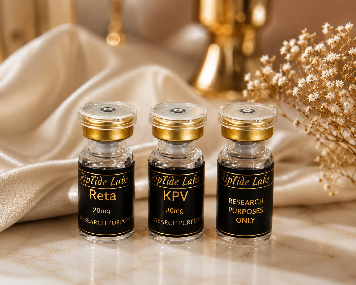 Riptide Labs research peptide vials
